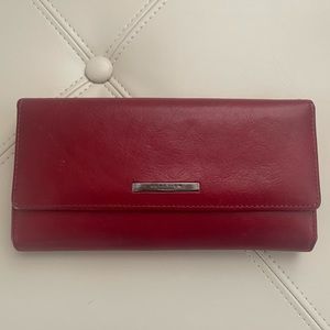 Kenneth Cole Reaction Genuine Leather Red Wallet
